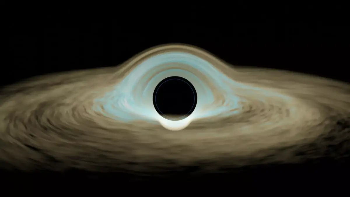 3D Black Hole Model  Exploration of Space-Time Distortion Low-poly 3D model