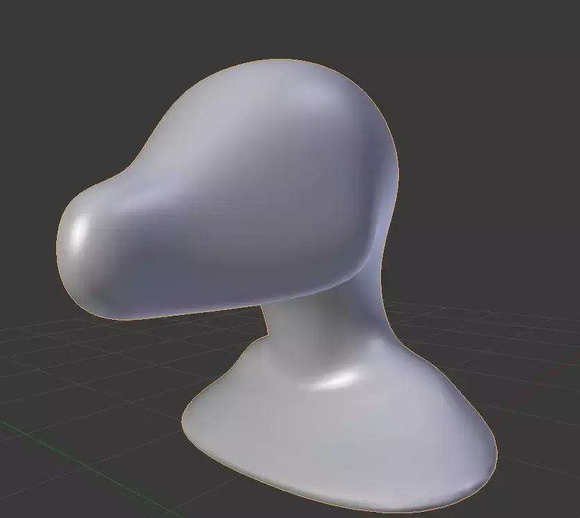 Anthro Furry Head Base 3D model