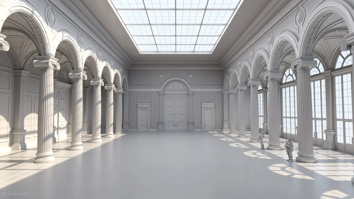 Ballroom 3D model