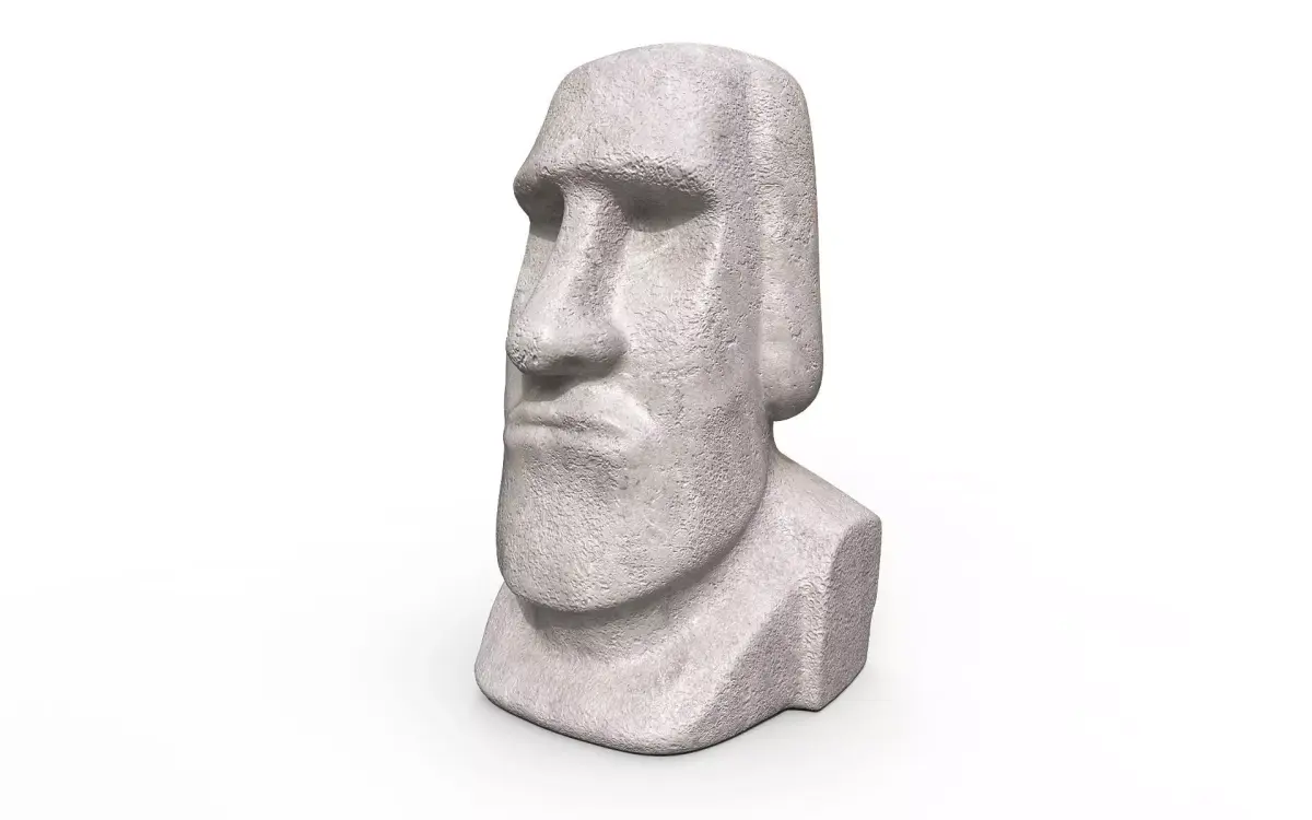 Moai Statue Low-poly 3D model purchase