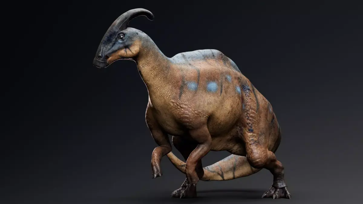 Dinosaur Parasaurolophus  - Unreal Engine - Unity Low-poly 3D model