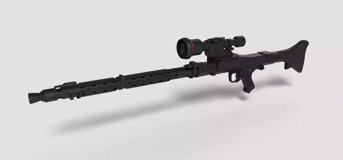 Stormtrooper Heavy Blaster Rifle DLT-19X from Star Wars 3D model