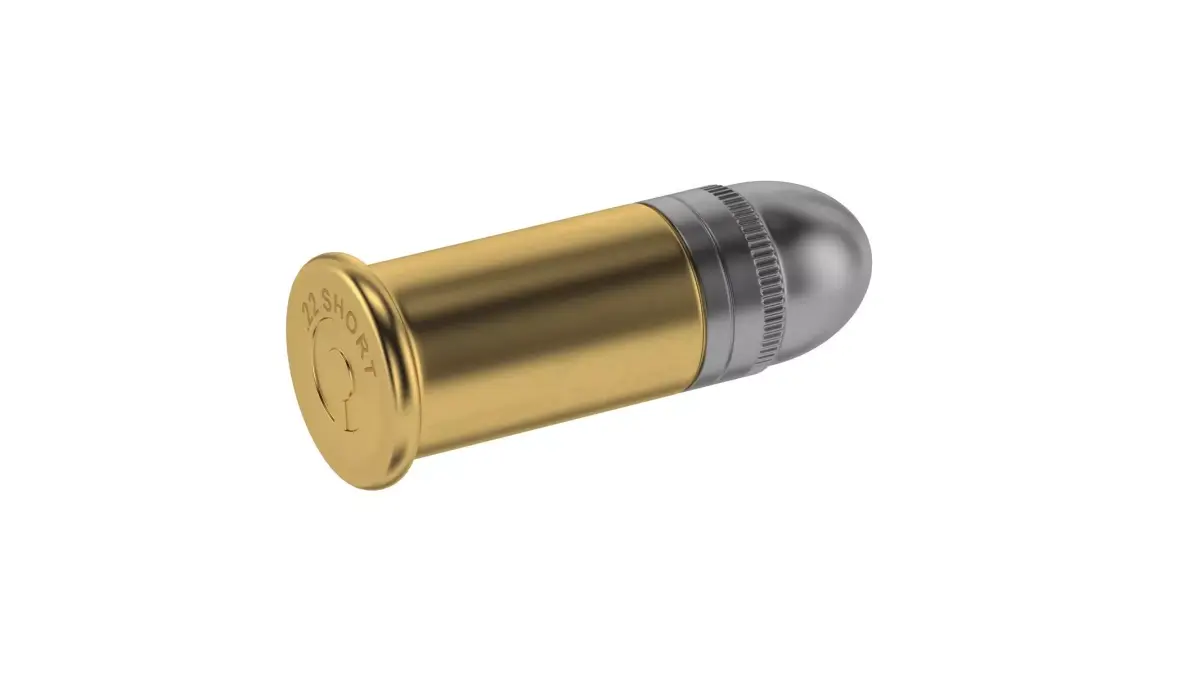Bullet 22 SHORT Low-poly 3D model