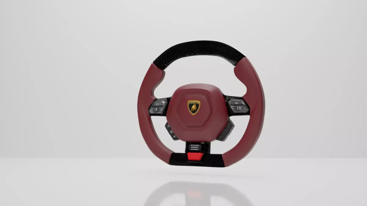 Lamborghini steering wheel Free 3D model