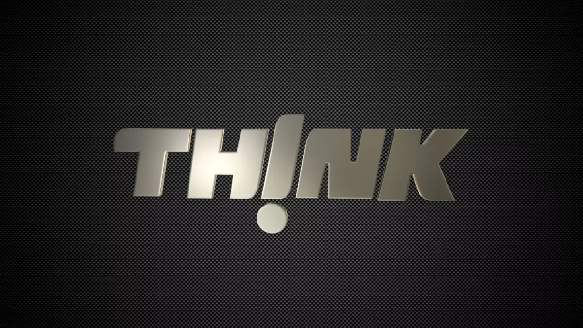 Think Logo 3D model by 3dlogoman
