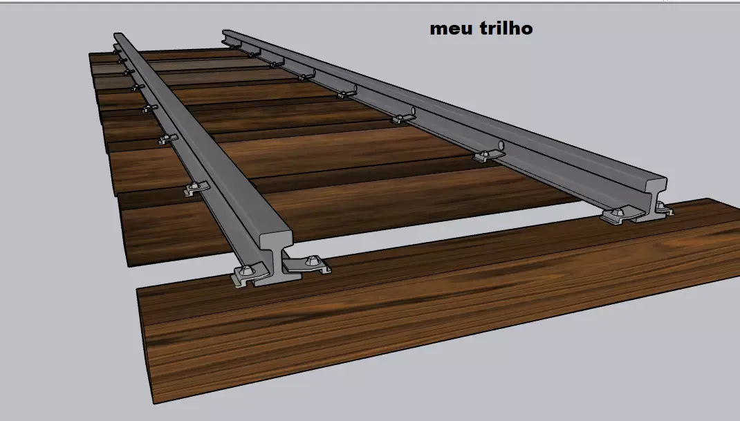 Track Train Polid 3D model