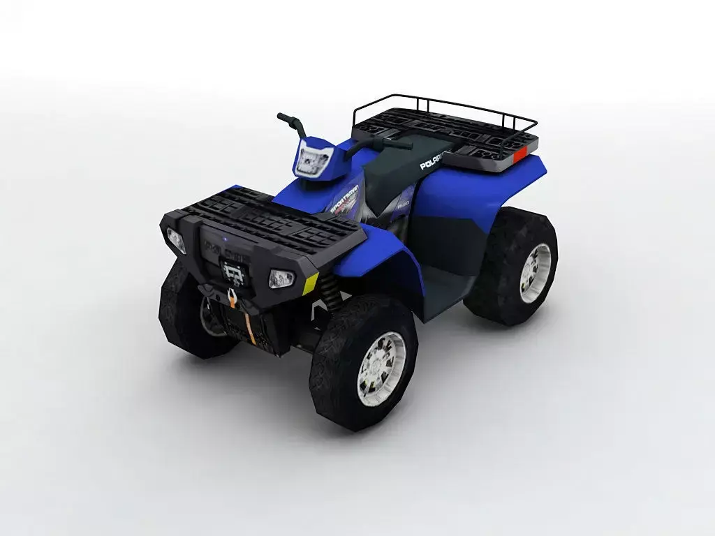 2007 Polaris Sportsman 800 ATV Low-poly 3D model