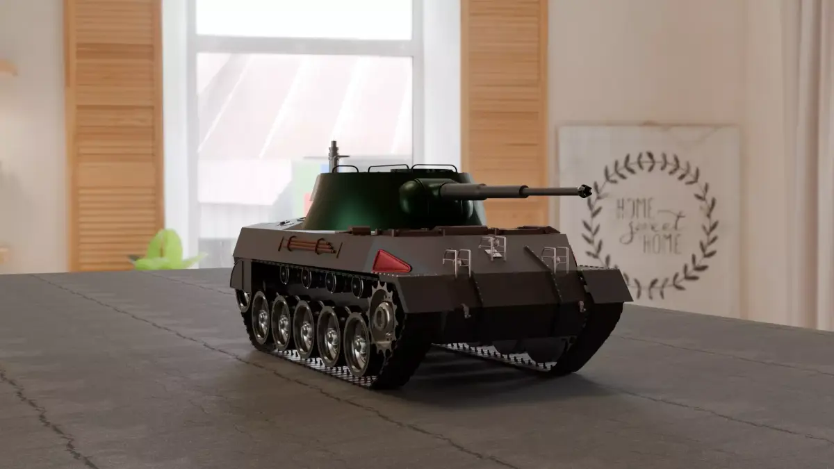 Tank Lowpoly Low-poly 3D model