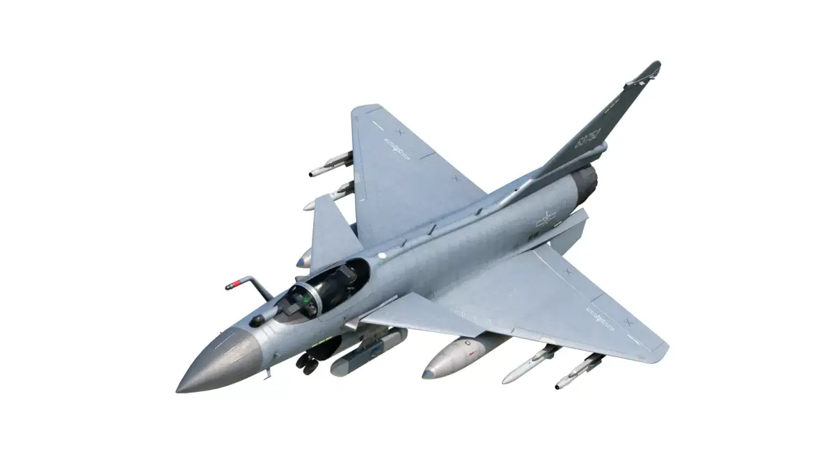 4 Paintschemes J-10CE Fighter Jet J-10C Variant J10C PAKAF PLAAF Low-poly 3D model