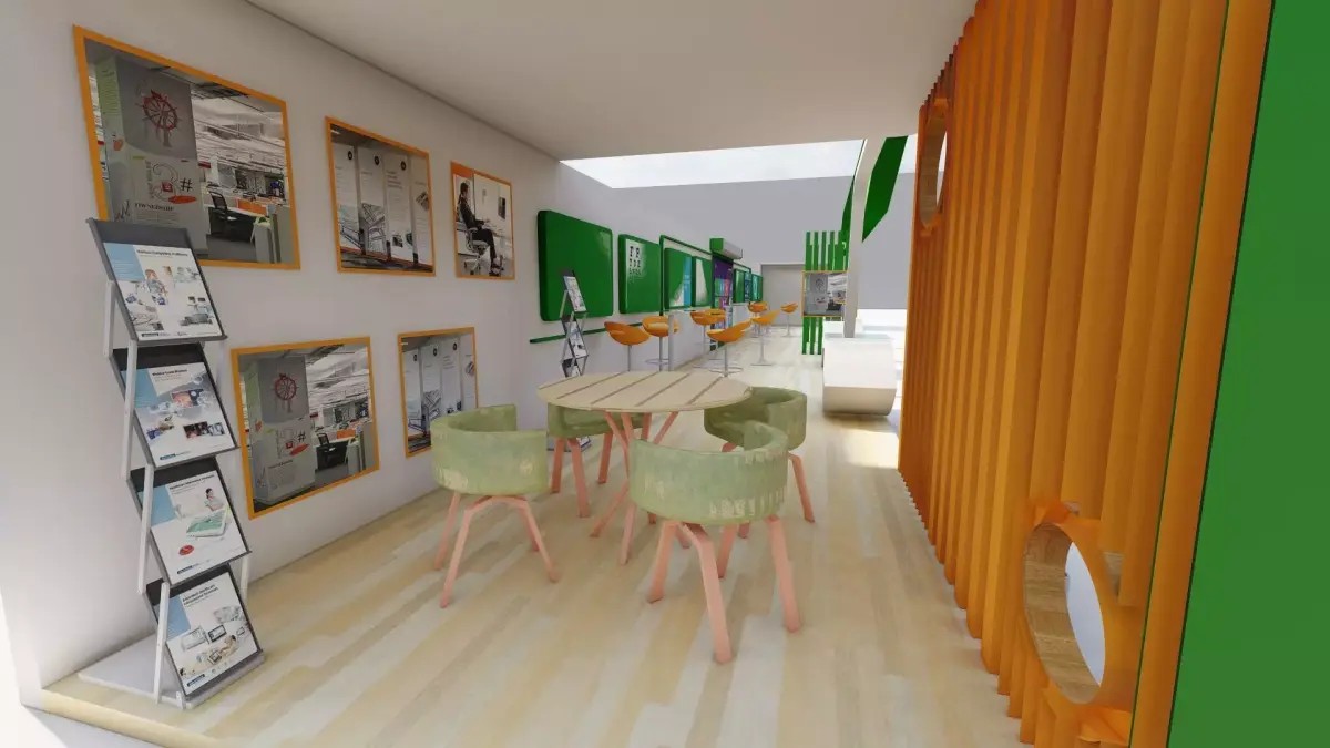 Exhibition Stall in Expo Centre Idea  for Exhibition Low-poly 3D model
