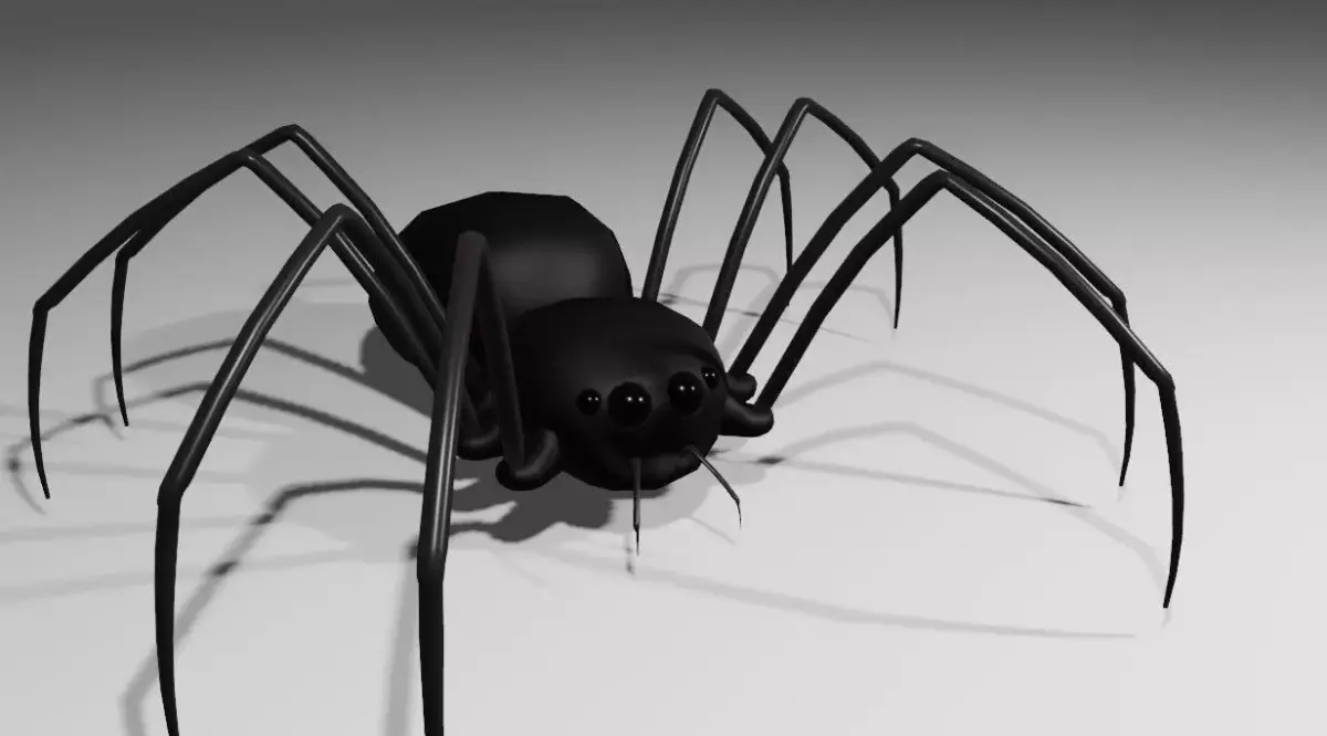 Spider - Aranha Low-poly 3D model