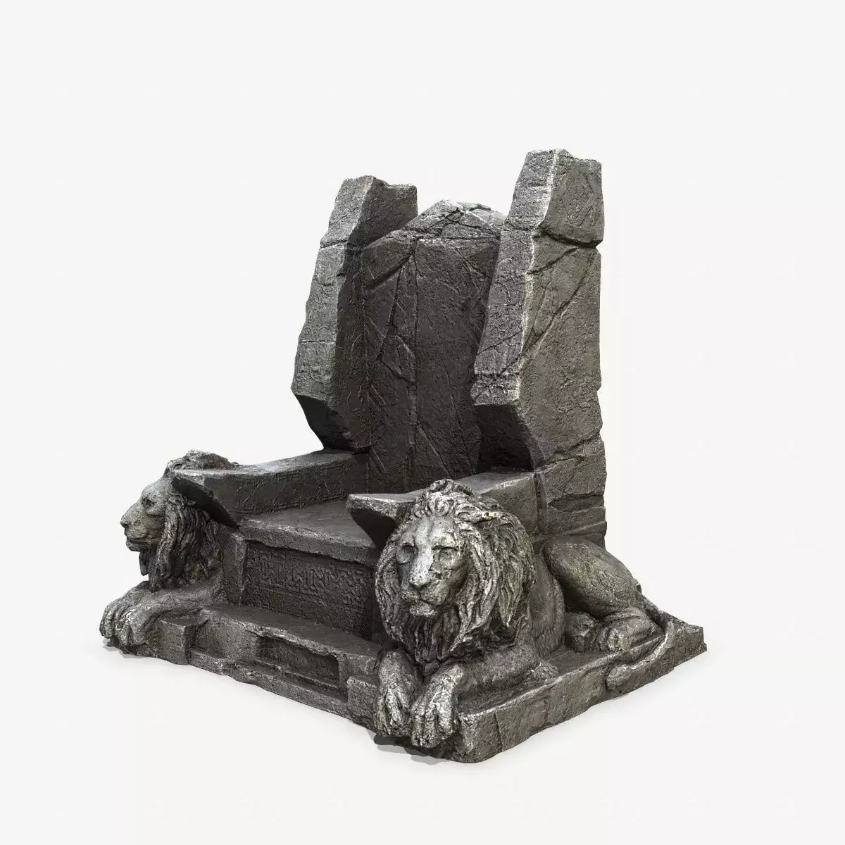 Lion Throne Low-poly 3D model purchase