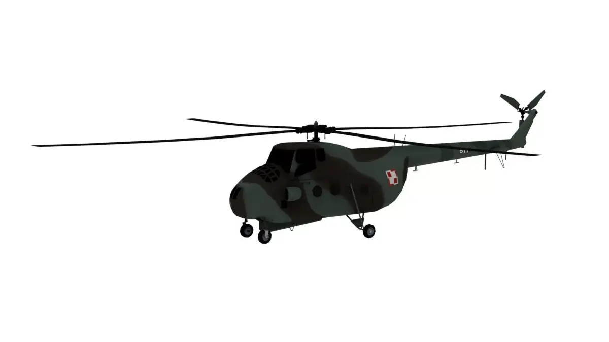 Lowpoly Mi-4 Hound  3D Model Low-poly 3D model