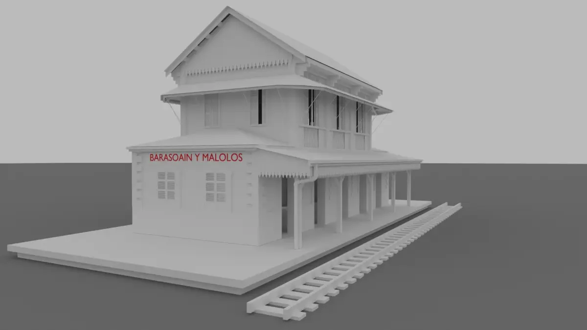 Malolos Railway Station 1890s 3D Model 3D model