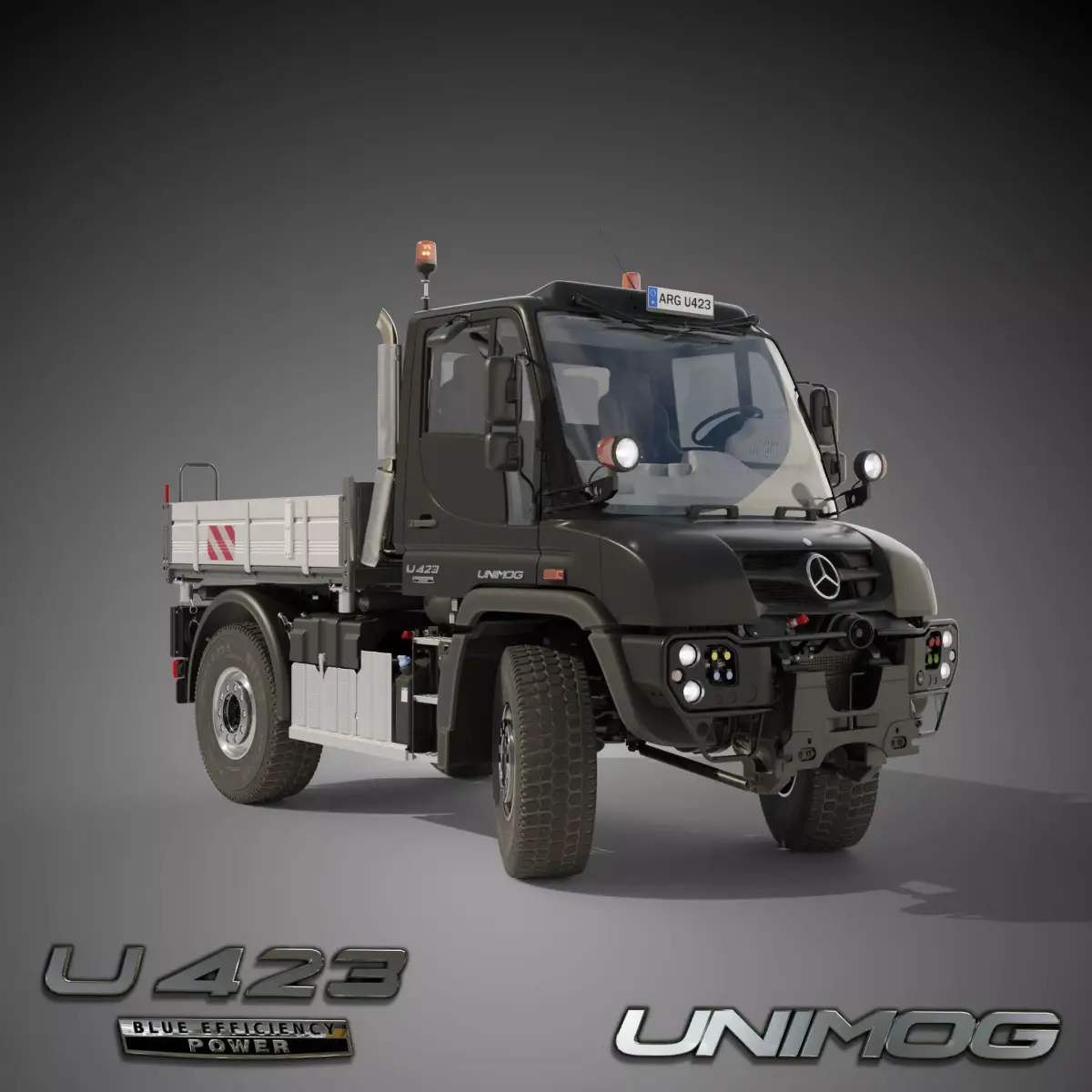 Unimog U423 - Rigged V2 1 Update October 2021 3D model