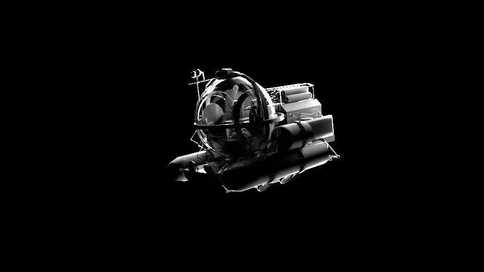 Submersible spacecraft 3D model