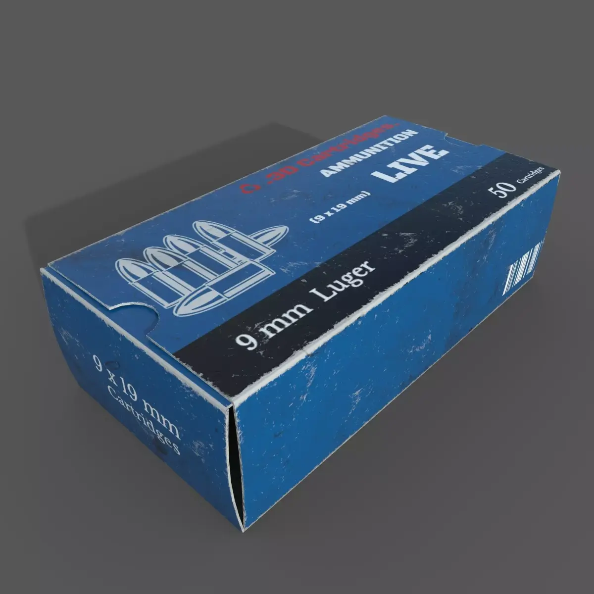 Empty ammo box 3D model