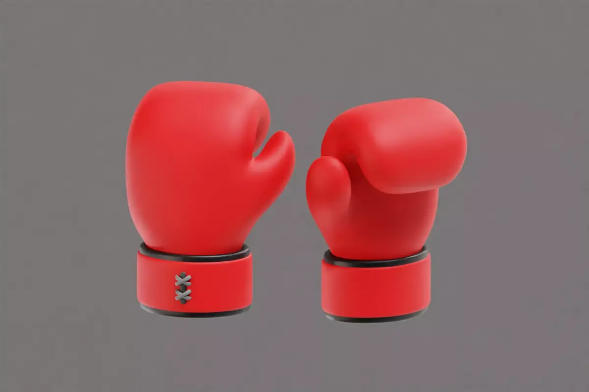 Boxing gloves Low-poly 3D model get