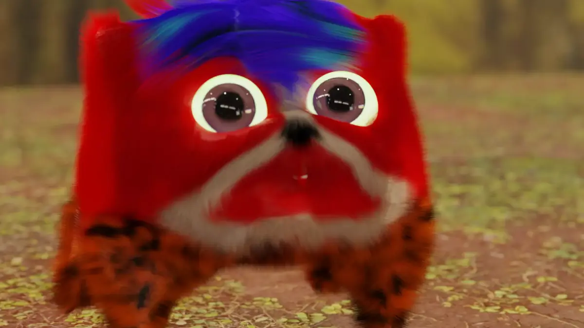 Cute Little Monster and its Wild Counterpart Low-poly 3D model