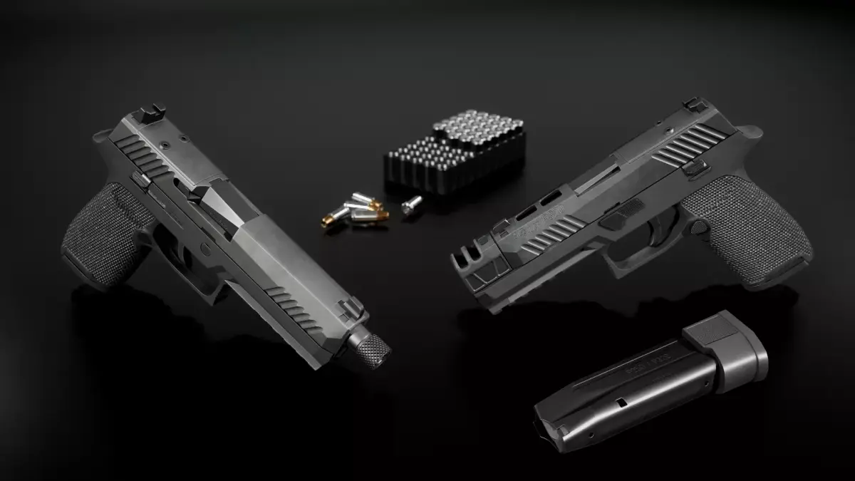 Sig Sauer P320 Full Size Modular 9MM Handgun Low-poly 3D model