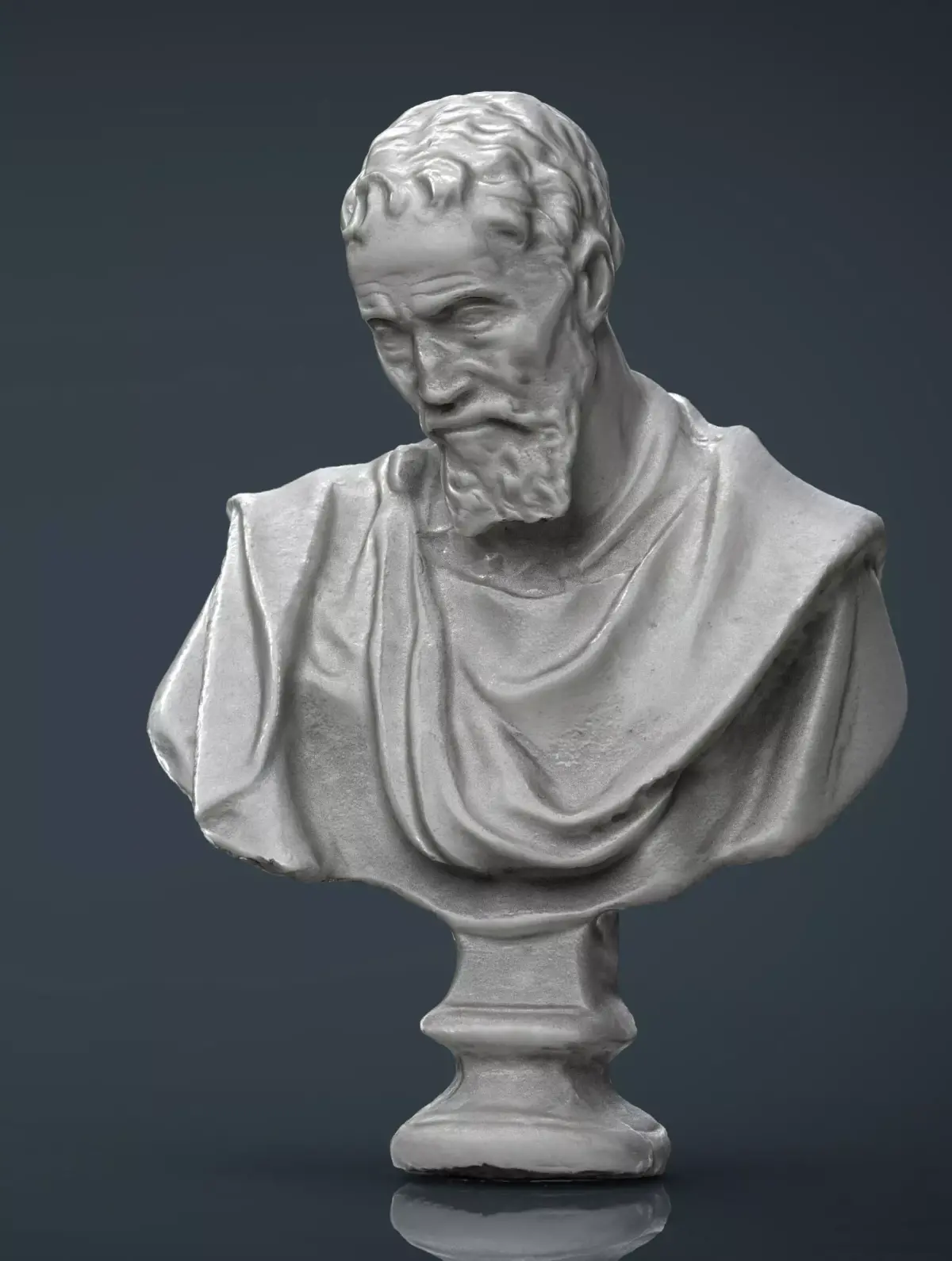 BUST of person Low-poly 3D model