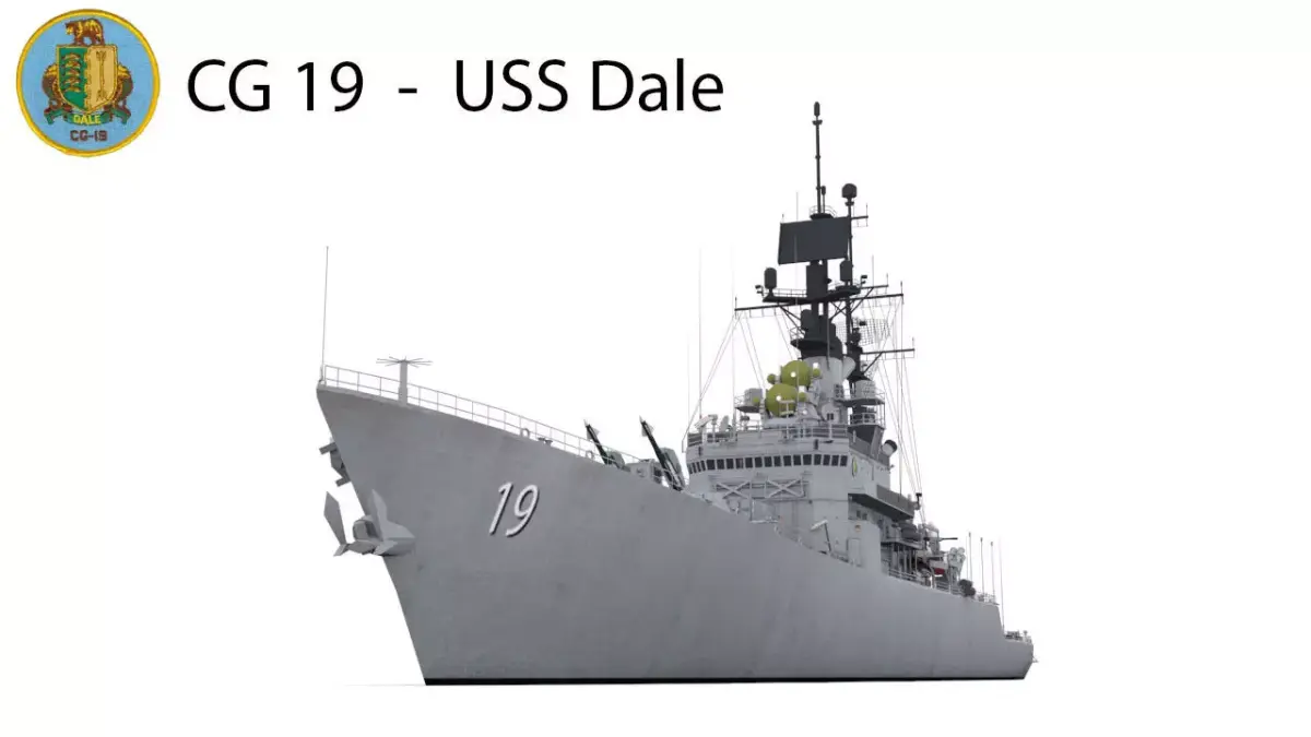 CG 19  -  USS Dale Low-poly 3D model