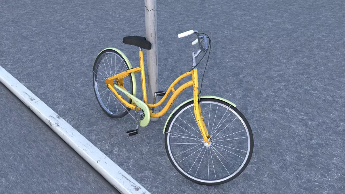 Bycicle old style 3D model