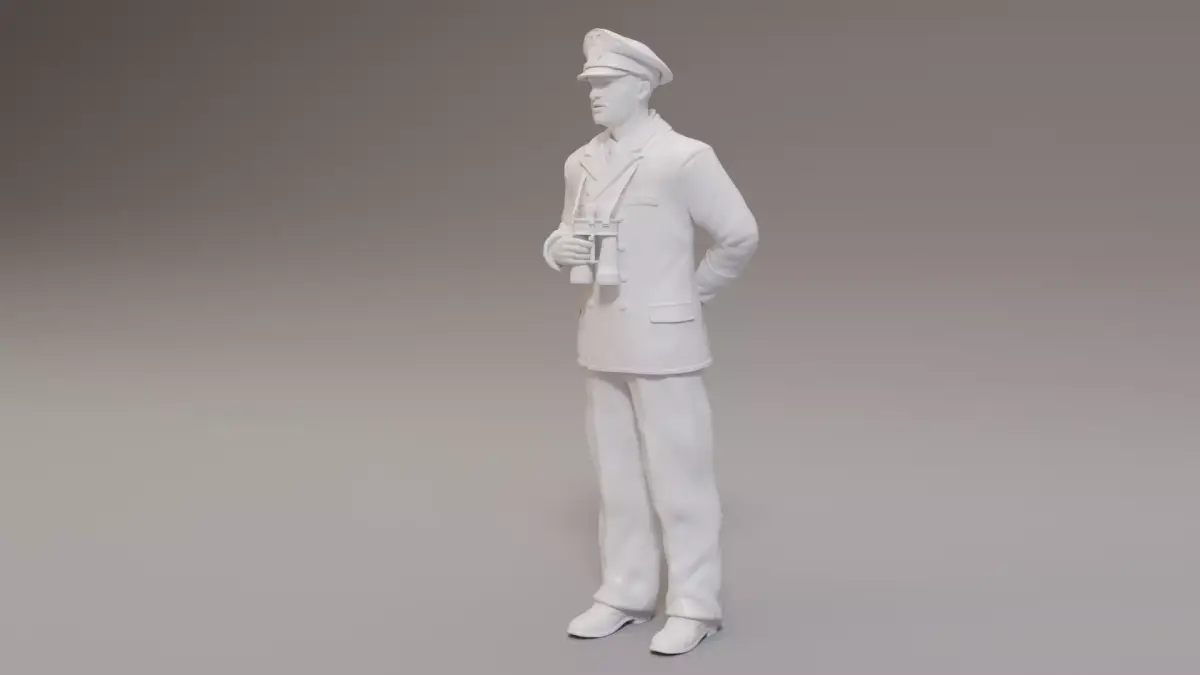 Kriegsmarine Bridge officers  x 3WWII 3D print model