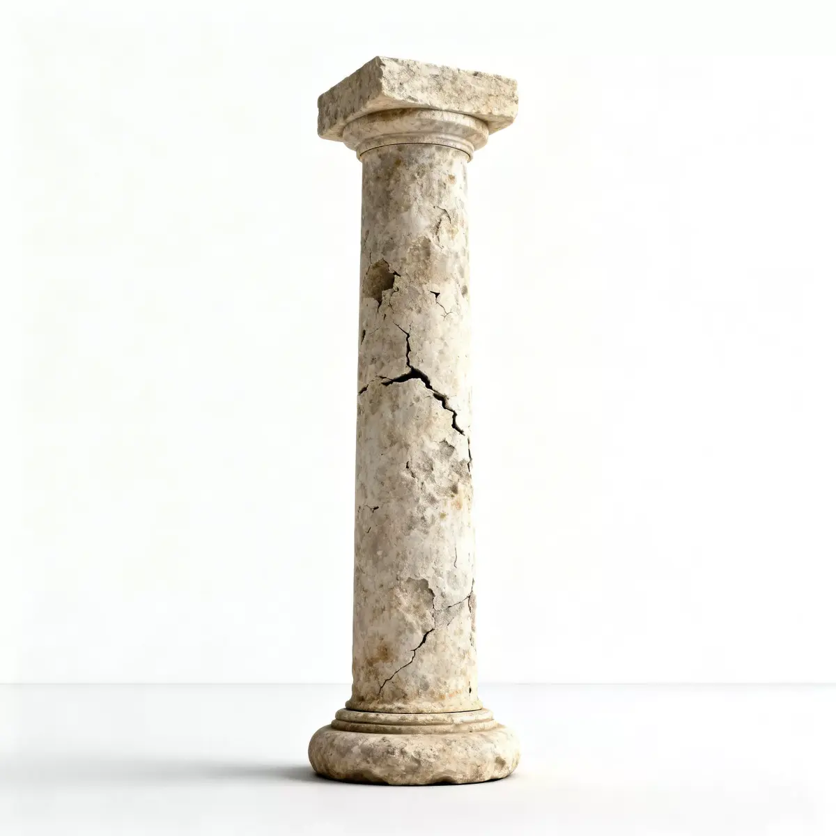 Realistic Weathered Ancient Stone Column 3D Model Low-poly 3D model