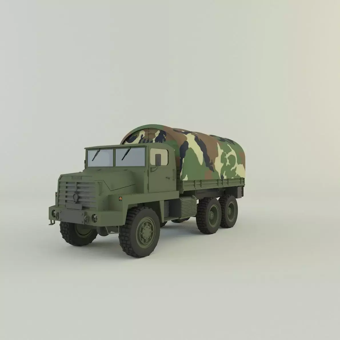 Berliet GBC 8 KT military truck 3D model