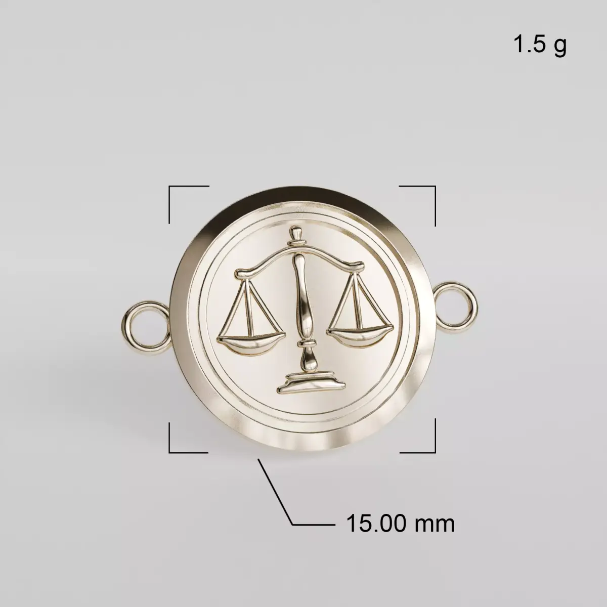 round pendant with scales 3D print model purchase