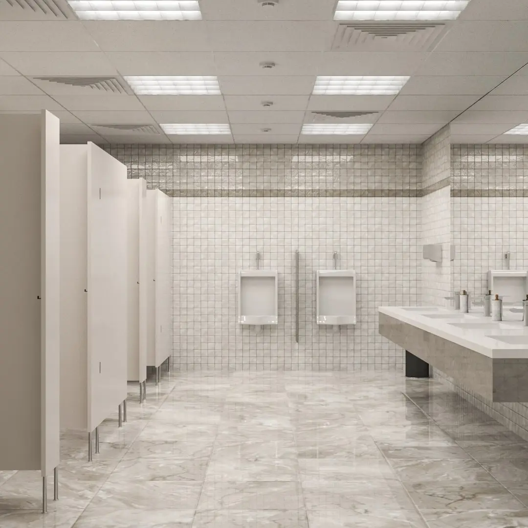 Public Bathroom Interior Scene 3D model