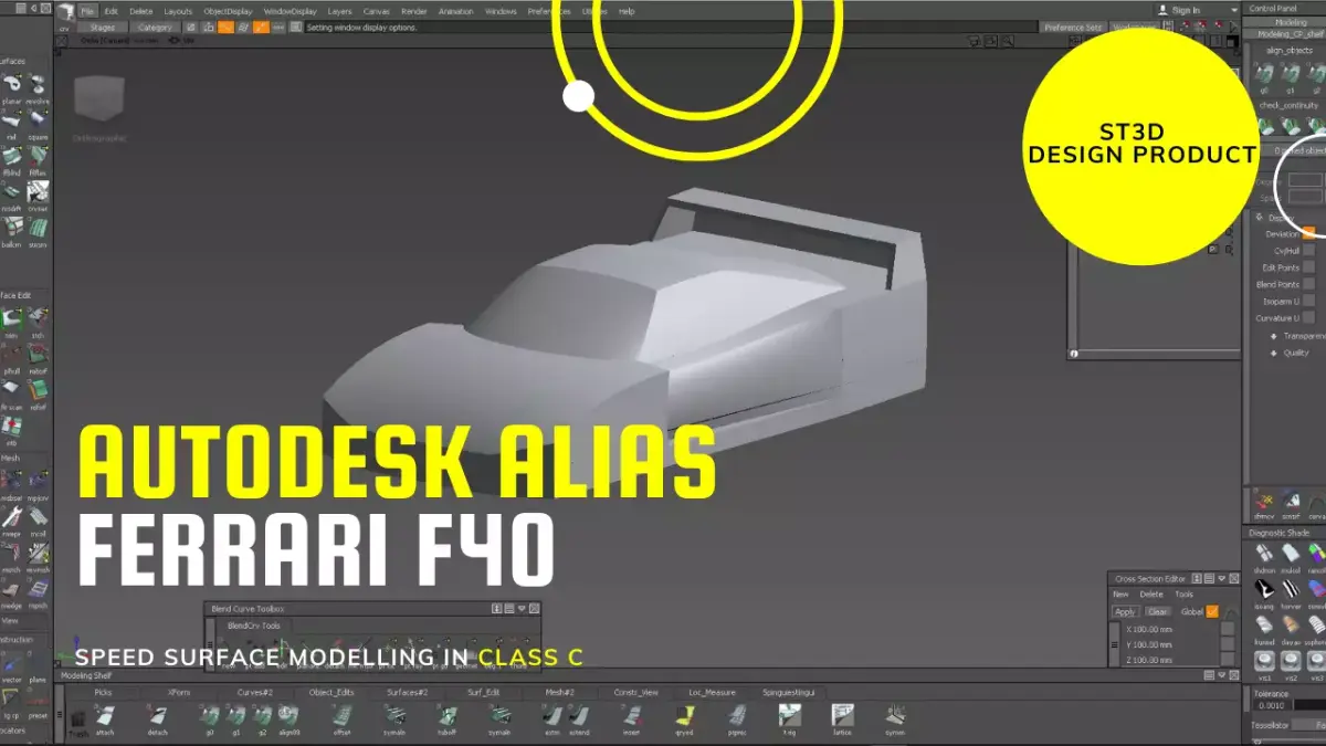 Ferrari F40 With teorical for complete the series of tutorial 3D model