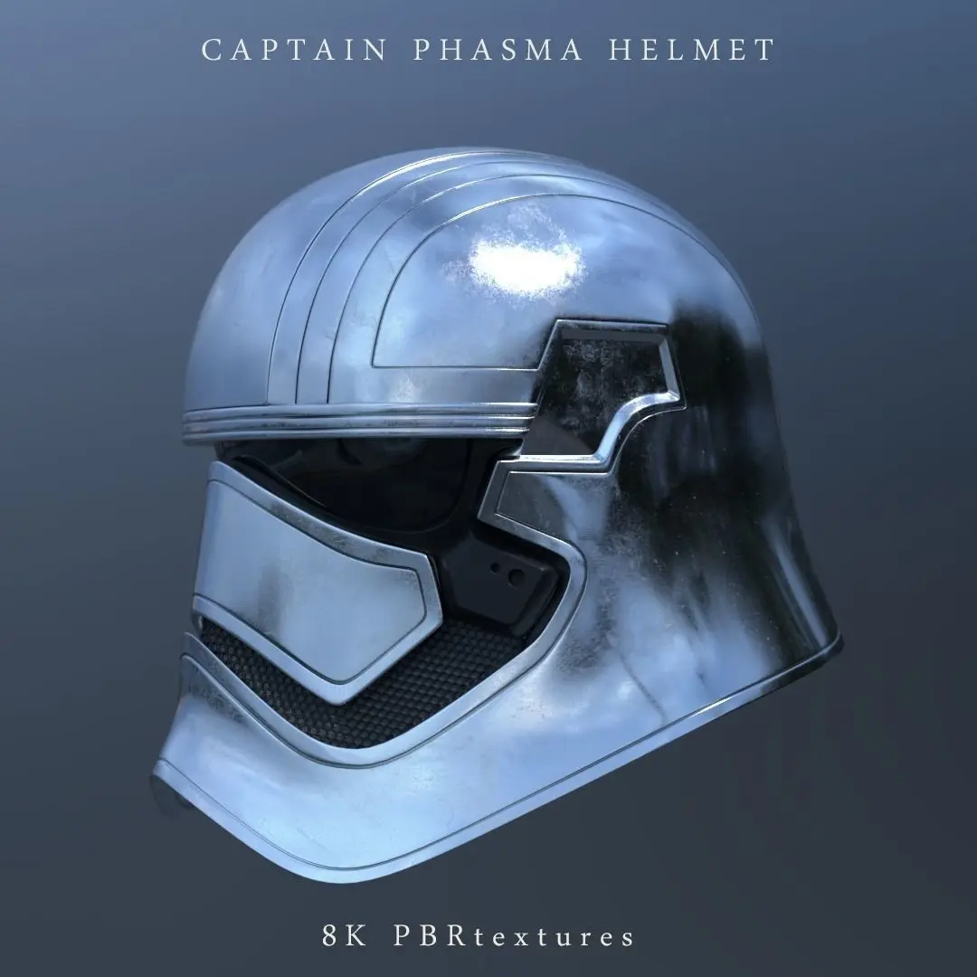 Captain Phasma Helmet  Low-poly 3D model