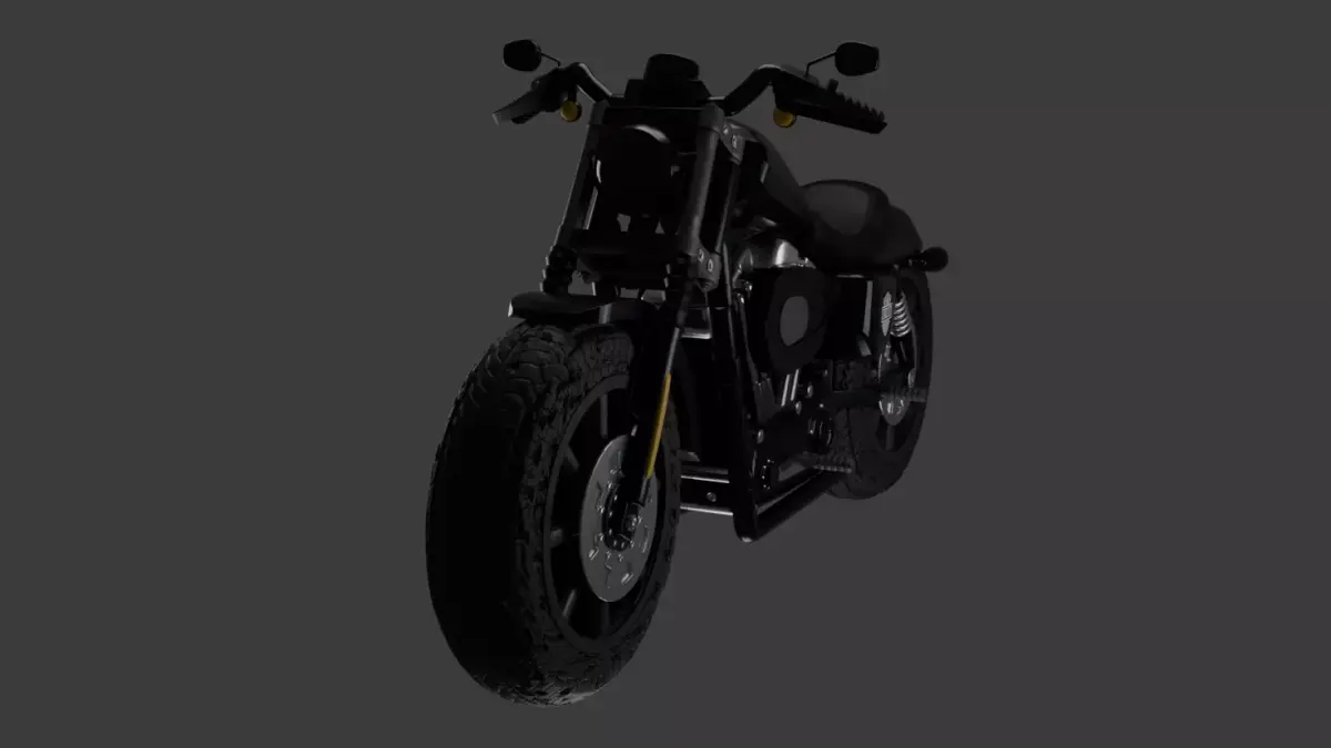 Motorcycle Design in Blender  3D model