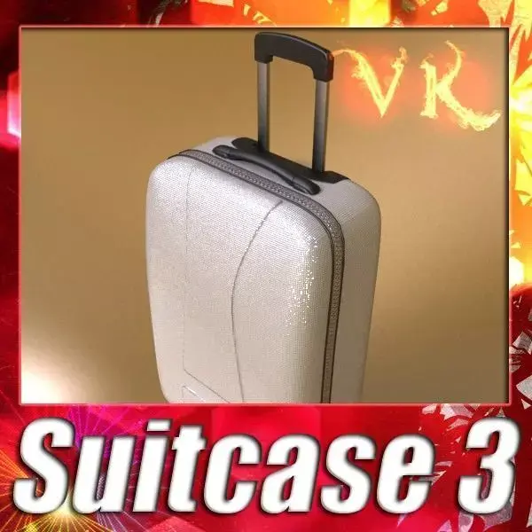 Rolling Suitcase 03 High Detail 3D model