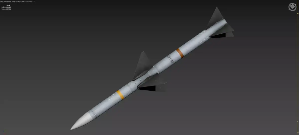 AIM-7 Sparrow 3D model purchase
