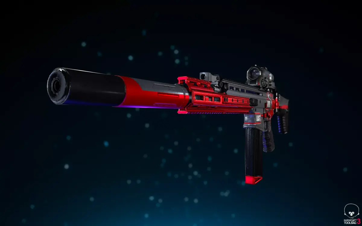 HAMR-17 Weapon Low-poly 3D model