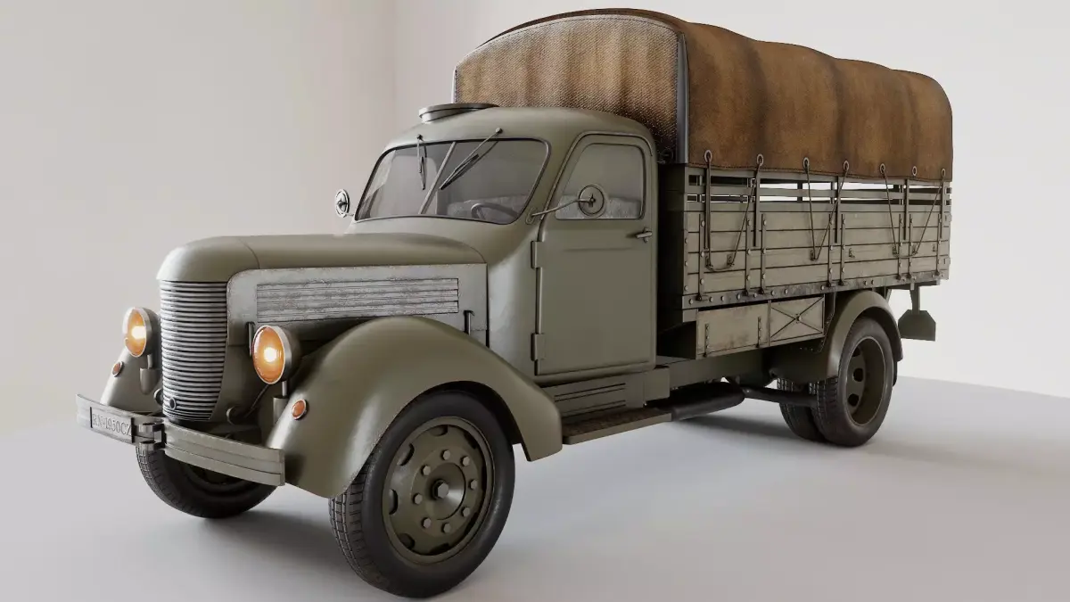 Praga Military Truck Randal PBR 3D model