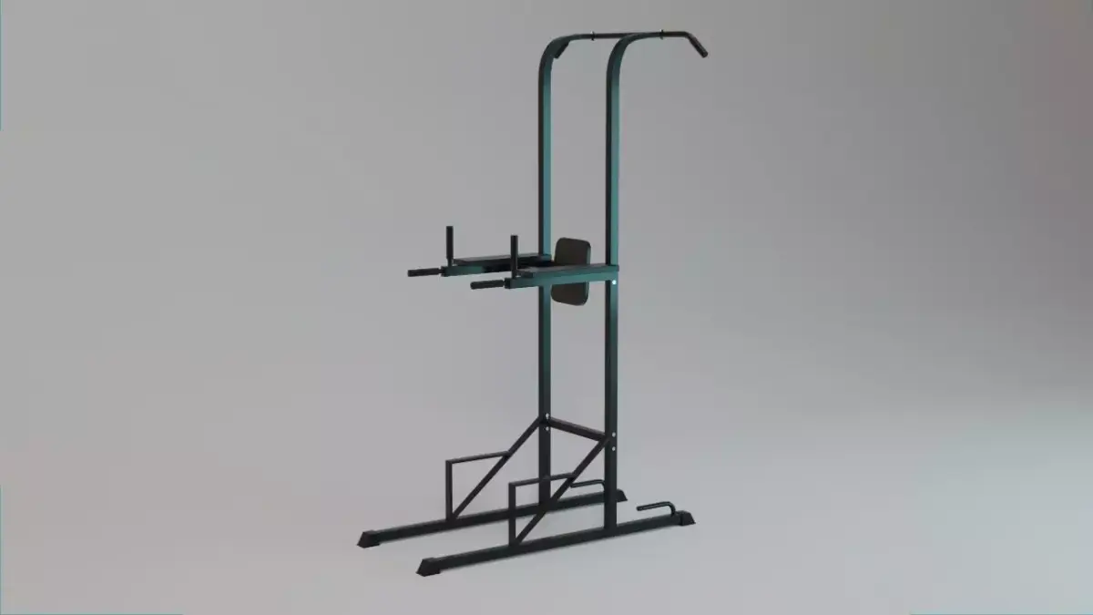 Dip and Pull up Station - Captain Chair - Gym Equipment 3D model
