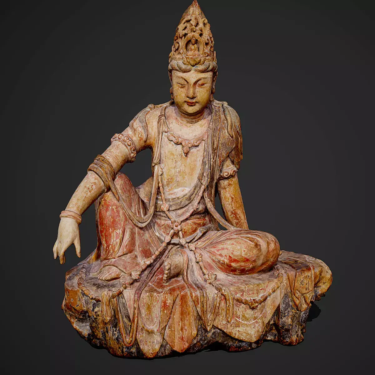 3D model Statue of Guanyin Bodhisattva in Dunhuang 3D model