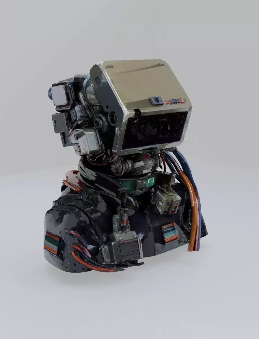 Cyber head  3D model