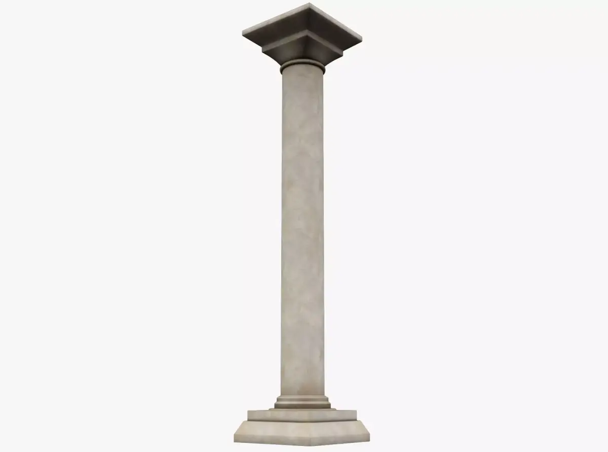 Column Low-poly 3D model