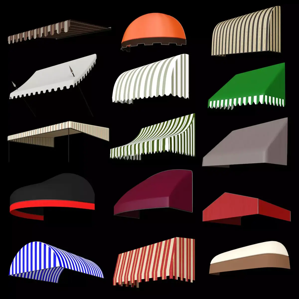Canopy for cafe 3D model