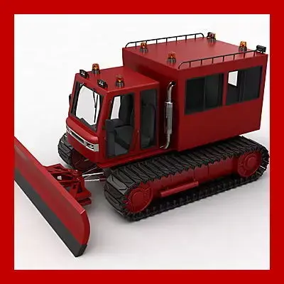 Snowplow Snowplough 3D model