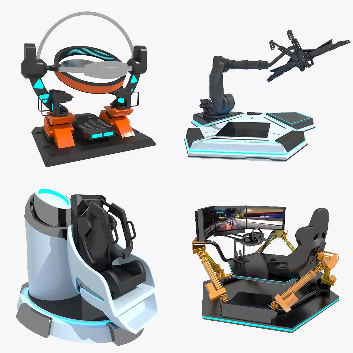Collection of Equipment 3D model