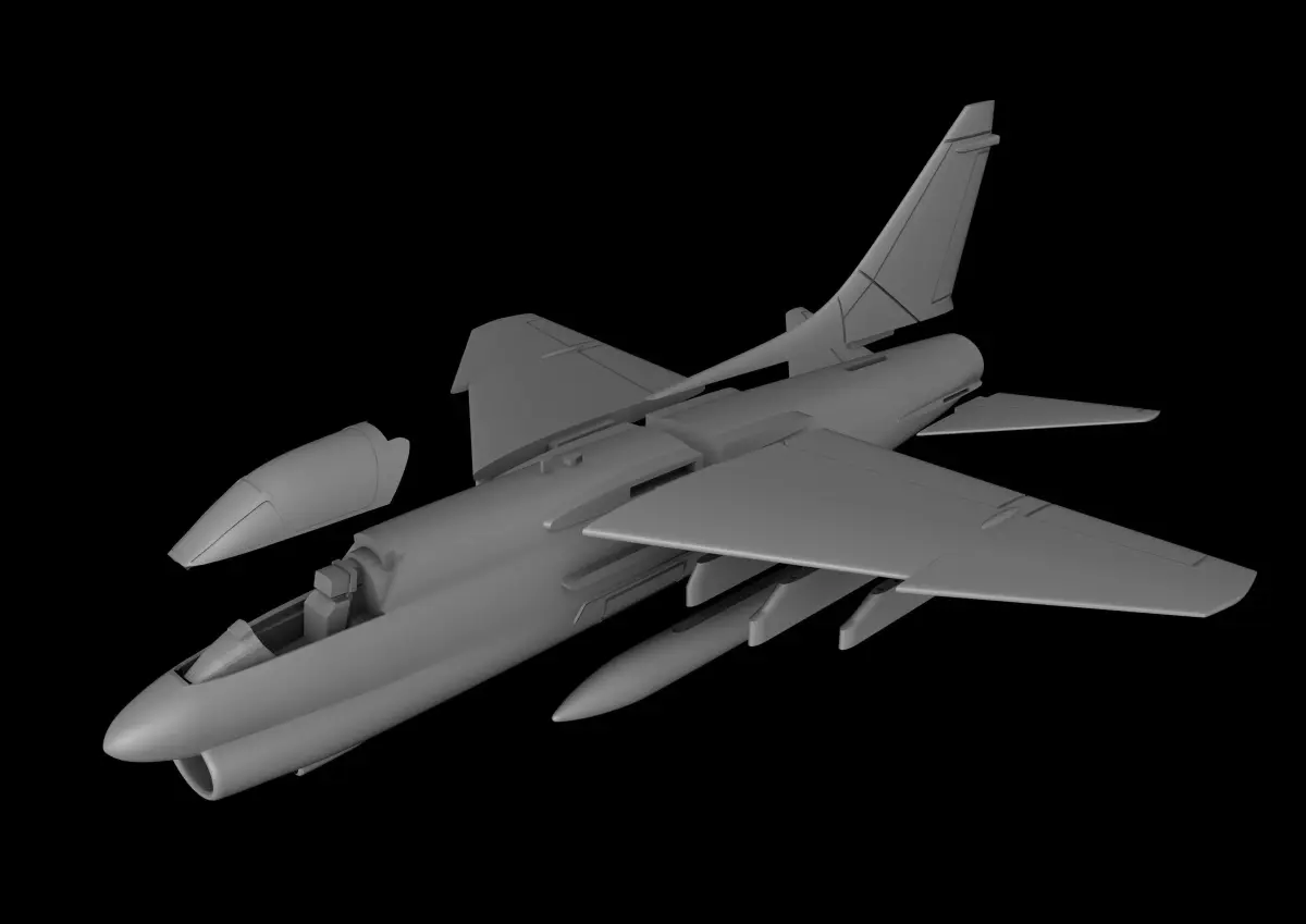 A-7 CORSAIR II SCALE 1-72 PRINTABLE STL FILES 3D print model