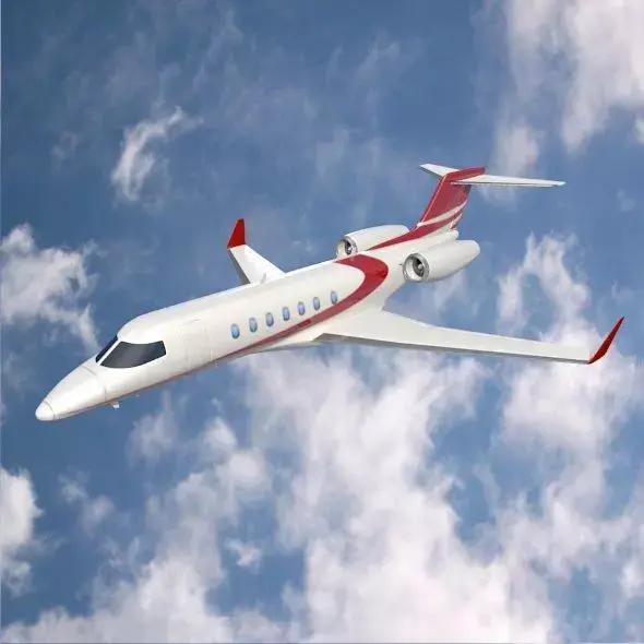 Bombardier Learjet 85 private jet 3D model