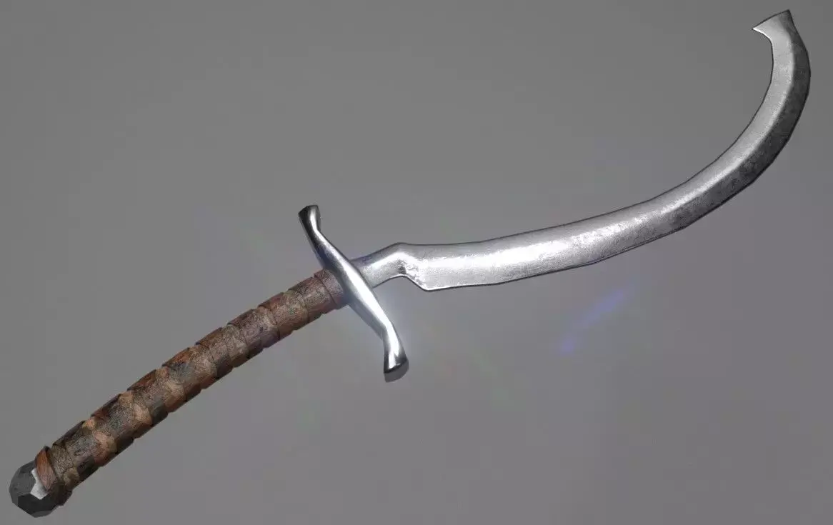Khopesh sword Low-poly 3D model