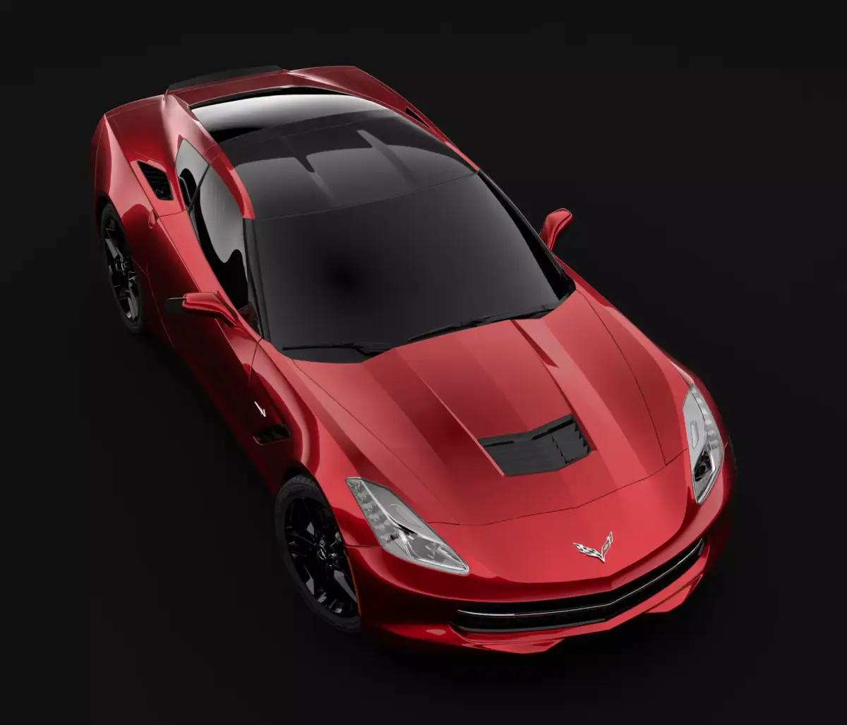 Chevrolet Corvette Stingray C7 3D model blender Free 3D model